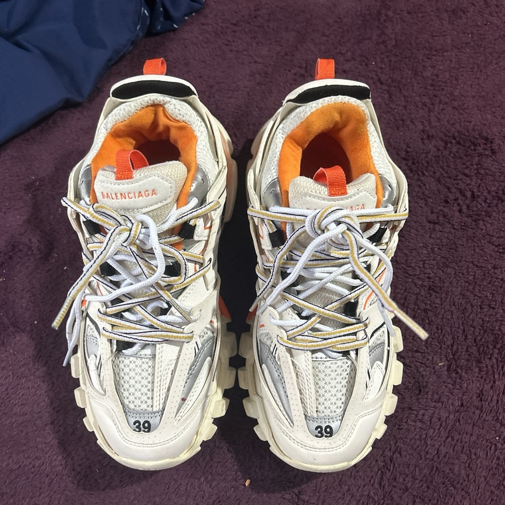 Orange blacenciaga track runner